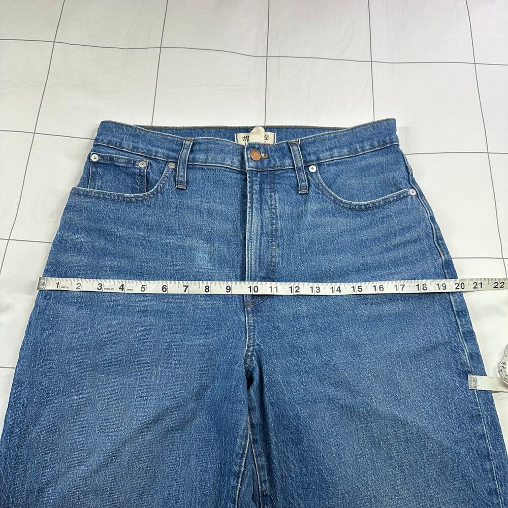 Madewell Jeans Women 30 Blue Perfect Vintage Wide Leg Crop Cresslow Wash Stretch - Picture 10 of 16